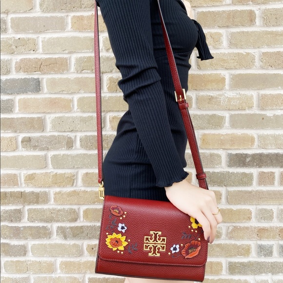 Tory Burch Large crossbody red floral - Picture 9 of 9